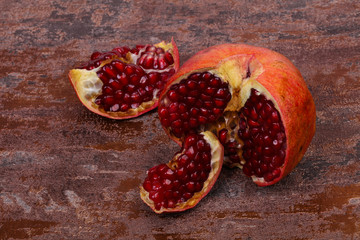 Ripe tasty pomegranate