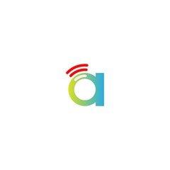 Sticker - Letter A Wireless Internet logo