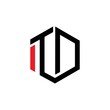 Creative minimal Letter ITD logo design vector.	