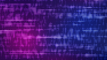 Poster - Futuristic blue dots background. Technology background of many glowing particles. Vector particle pattern. Artificial intelligence. Big data visualization. Abstract digital design.