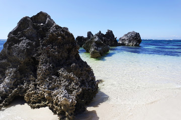 Rocks in the sea