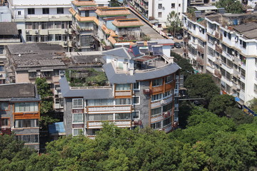 Poster - Immeubles à Guilin, Chine