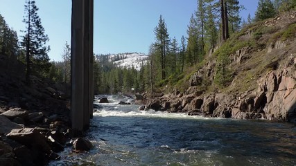 Wall Mural - Snow run off in the south Yuba near Donner pass 