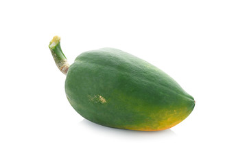 Poster - Fresh papaya Isolated on a white background