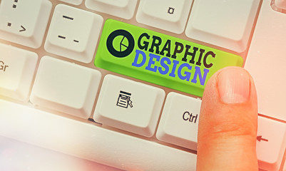 Fototapete - Handwriting text writing Graphic Design. Conceptual photo art or skill of combining text and pictures in advertisements
