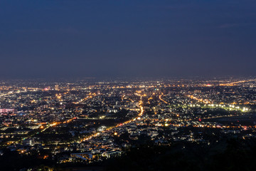 Poster - beautiful cityscape night view wallpaper background