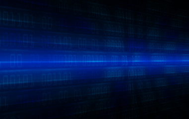 Blue cyber circuit future technology concept background