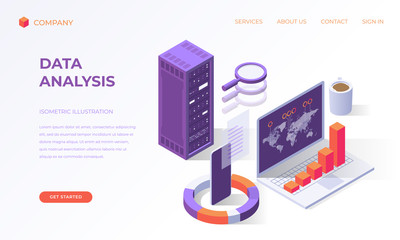 Poster - Landing page for computer data analysis
