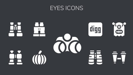 Wall Mural - eyes icon set