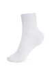 Blank white socks design mockup, isolated, clipping path. Pair sport crew cotton sock wear mock up. Long clear soft cloth stand presentation. Men basketball, football, tennis plain apparel template.