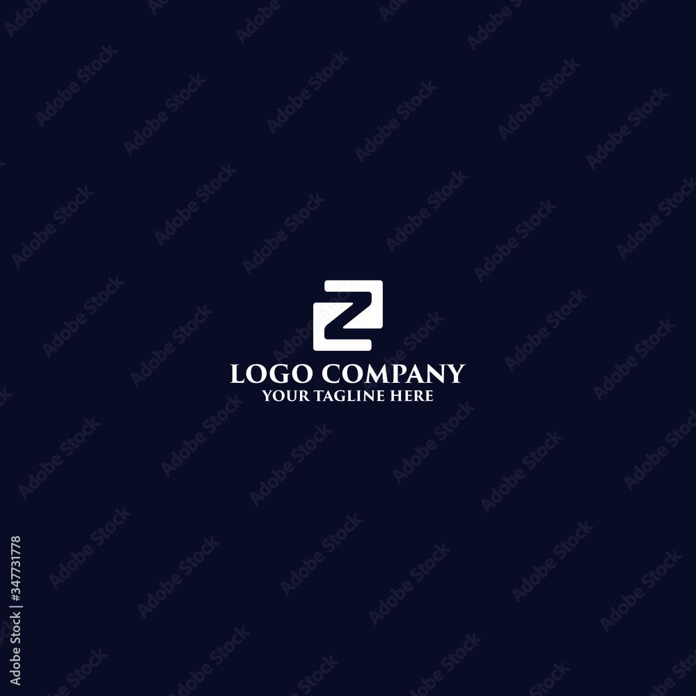 modern minimalist Z logo with source file for web business
 - obrazy, fototapety, plakaty 