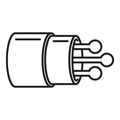 Poster - communication optical fiber icon. outline communication optical fiber vector icon for web design iso