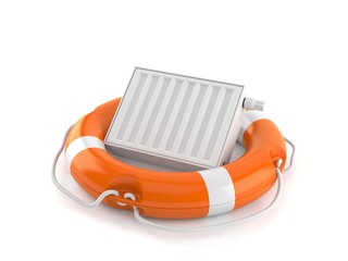 Canvas Print - Radiator inside life buoy