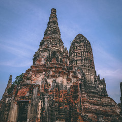 Wall Mural - AYUTTHAYA, THAILAND many Tourists from around the world MUST visit went come to Thailand,  Ayutthaya is old Thailand grand palace and famous sightseeing place, world heritage of Thailand
