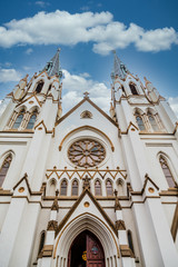 Canvas Print - Beautiful Church of John the Baptist in Savannah Georgia