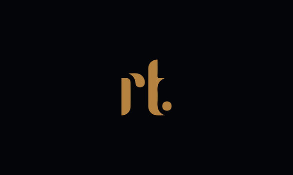 RT Letter Minimal Logo Design Template Vector illustration 