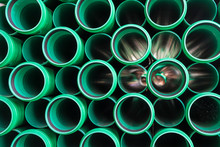 Abstract View Of  Plastic Pipes
