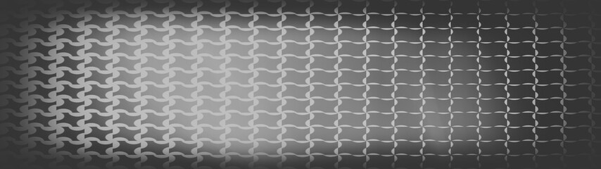 Poster - abstract mesh pattern with small cells monochrome blurred background, 3d render