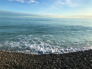 Beach coast sea sky and horizon scenic view