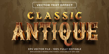 Editable Text Effect - Vintage Antique Text Style