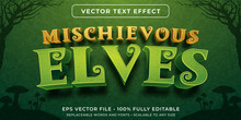 Editable Text Effect - Forest Elves Style