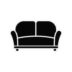 Poster - vector illustration of sofa isolated icon