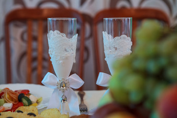 Свадебный фужер,Wedding glass,