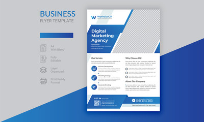 Wall Mural - Business Flyer Abstract Colorful concepts Vector Design  Template
