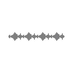 Wall Mural - sound wave ilustration logo vector