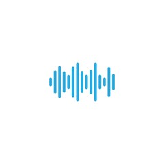 Wall Mural - sound wave ilustration logo vector