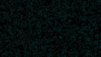 Aufkleber - squares pixel particles geometric style illustration.