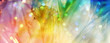 Banner Kristallkind in funkelndem Feld regenbogenfarbenen Lichts