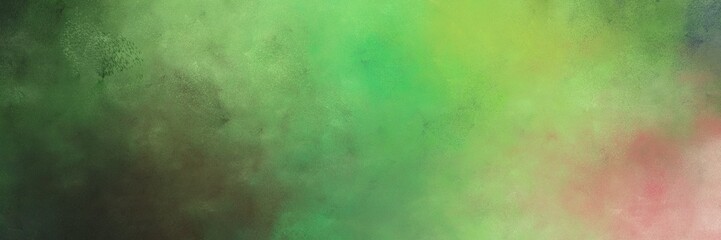 Wall Mural - beautiful abstract painting background texture with moderate green, dark slate gray and tan colors and space for text or image. can be used as postcard or poster
