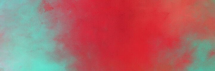 Aufkleber - beautiful vintage abstract painted background with moderate red, medium aqua marine and gray gray colors and space for text or image. can be used as horizontal background texture