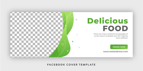 food ads social media banner facebook cover template