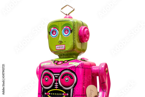 Vintage Tin Robot Toy Adobe Stock でこのストック画像を購入して 類似の画像をさらに検索 Adobe Stock