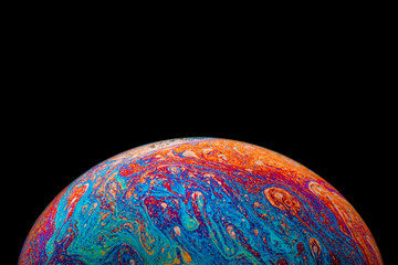 soap bubble macro photography