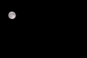 full moon in the night sky