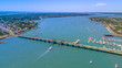 Aerial View of the Bridge of Lions in St. Augustine, Florida