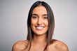 © Krakenimages.com - Close up of young beautiful woman with clear and pure skin. Perfect and clean skincare wearing natural makeup. Smiling happy looking fresh and healthy.
