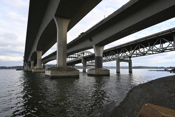 I-90 bridge over Lake Washington, Seattle