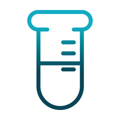 Poster - chemistry test tube laboratory science and research gradient style icon