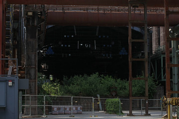 Abandoned industrial old factory area landschaftpark Duisburg nord high quality background prints