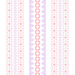 Sticker - Modern stitches pattern on embroidery design for living room wall decor.