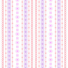 Poster - Modern stitches pattern on embroidery design for living room wall decor.