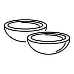 Poster - Eye lenses icon. Outline eye lenses vector icon for web design isolated on white background