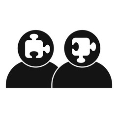 Poster - puzzle advice icon. simple illustration of puzzle advice vector icon for web design isolated on whit