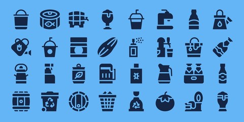 Sticker - can icon set