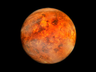 Wall Mural - venus in space with moons
