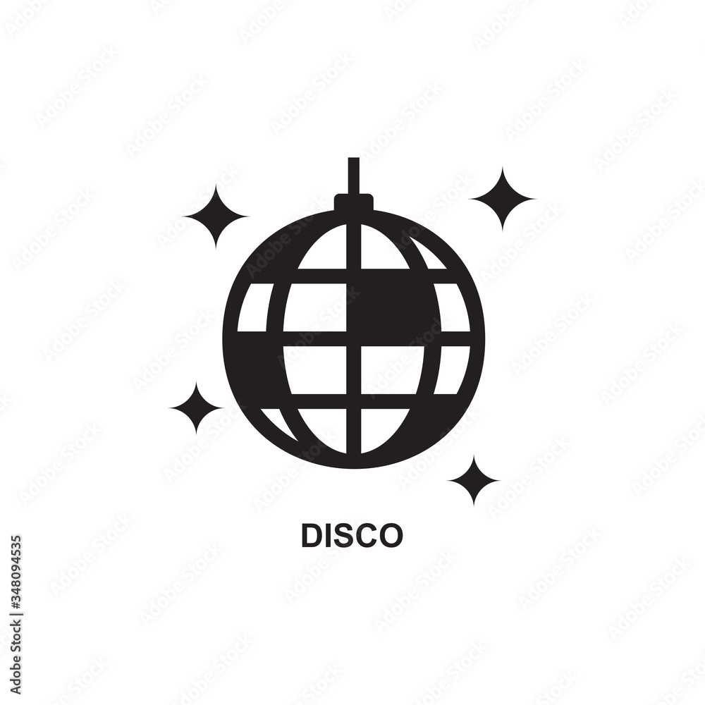 DISCO ICON , NIGHTLIFE ICON VECTOR Stock Vector | Adobe Stock, image size:1000x1000